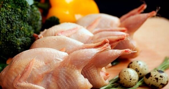 Chicken and quail eggs for potency