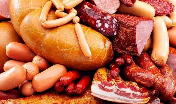 sausage as a dangerous product for potency