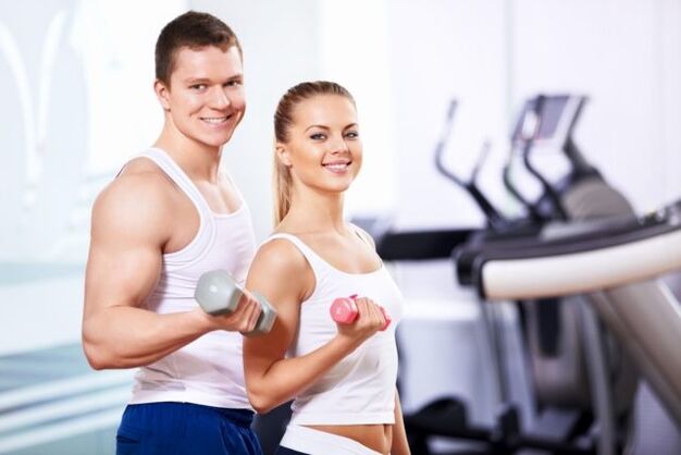 work out with dumbbells to increase potency