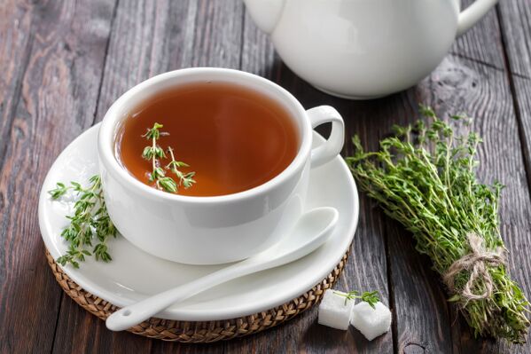 Consumption of tea with thyme to increase male potency